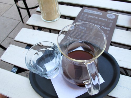 The delicious low temperature brewed aeropress coffee