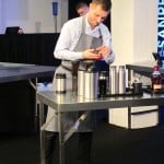 Performing live cocktail mixing