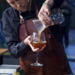 Ever seen coffee being poured into a wine glass?