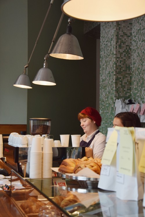 Baristas at work