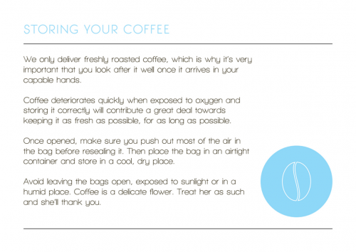 Storing your coffee