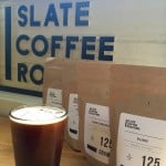 Nitro cold brew and bags of coffee