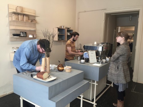 L.J. and barista