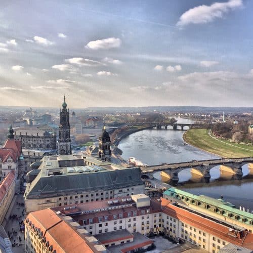 View over Dresden from the Frauenkirche