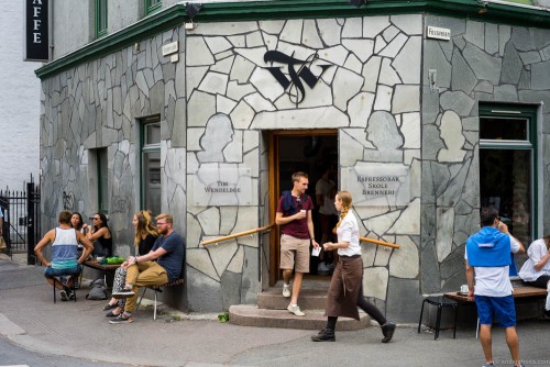 Outside the café, roastery and coffee school (image courtesy of Kinfolk)