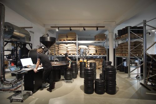 View of the roastery