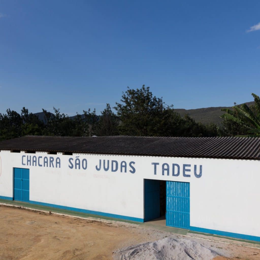 Storage facility at coffee farm