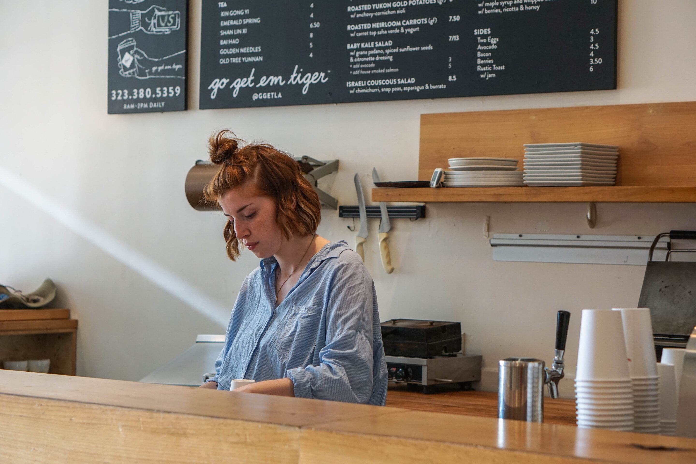 Barista at work