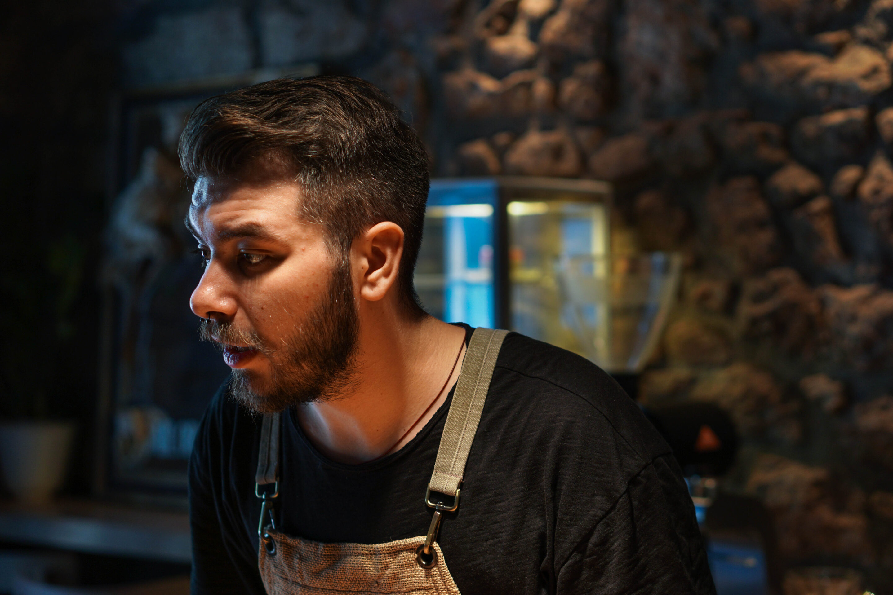 Barista at work