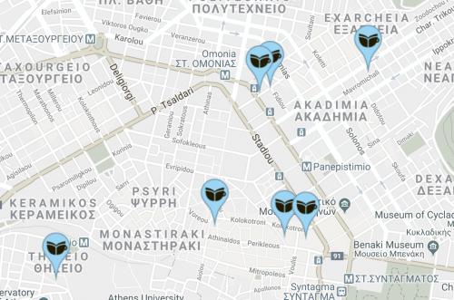 Our Athens map