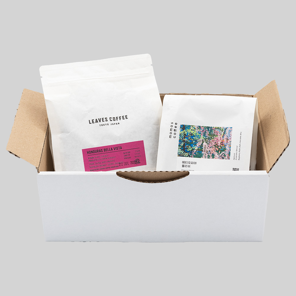 Global coffee roasters oneoff box 3 Leaves & Momos