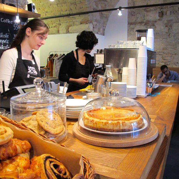 Baristas + baked goodies = yum